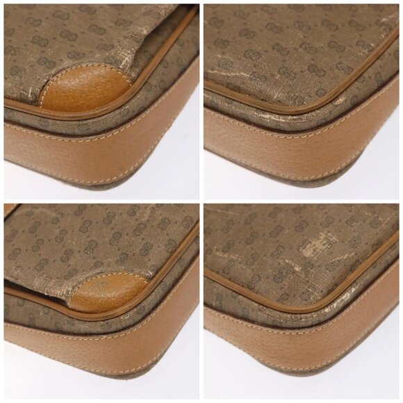 GUCCI Micro GG Supreme Shoulder Bag PVC Beige Gold 007 904 0423 Auth bs29068 - Picture 14 of 15